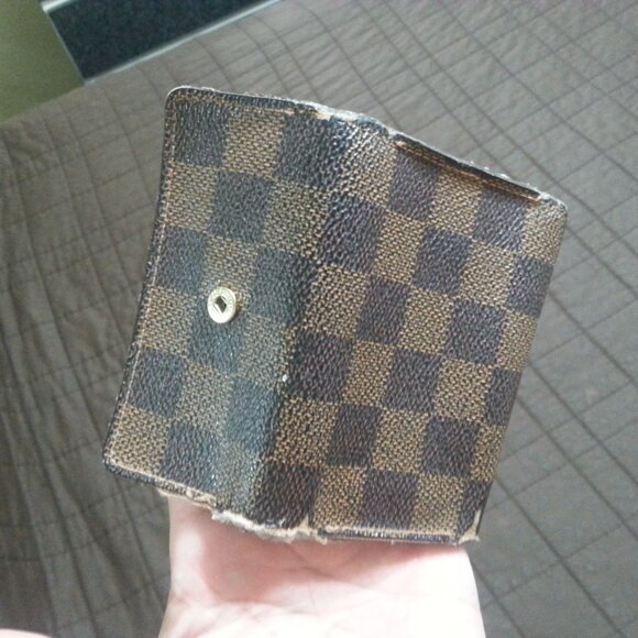 Vintage LV Louis Vuitton Damier Ebeine Key Holder Case  Unisex Men's Women's - Picture 3 of 16